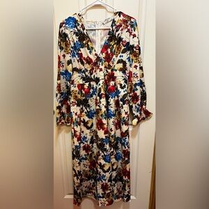 Miss Kelly 1999 Chic Long Sleeve Floral Dress